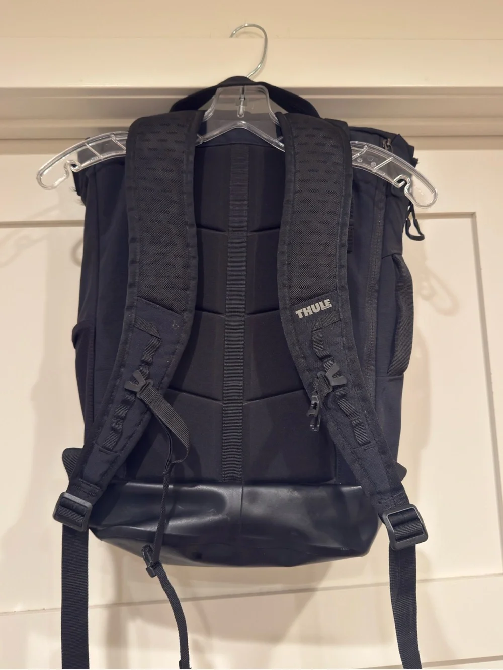 Thule Black Roll-Top Backpack